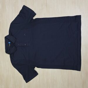 J.Lindeberg Men Sanny Seamless Golf Polo‎ JL Navy Size Medium Read